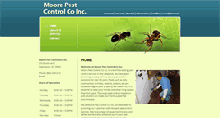 Desktop Screenshot of moorepestcontrol.net