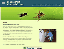 Tablet Screenshot of moorepestcontrol.net